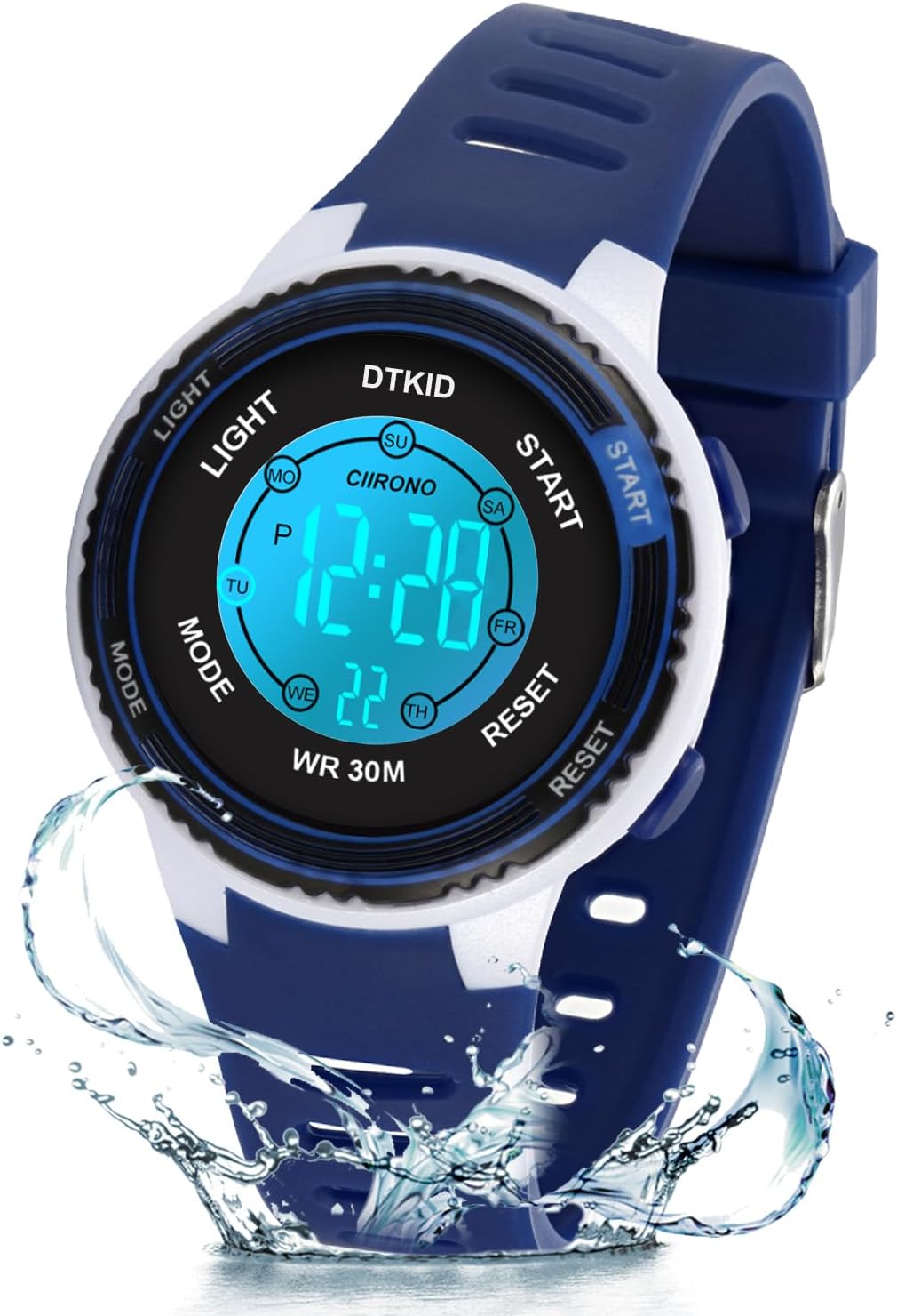 DTKID Waterproof Time Teaching Watch for Kids 5-16