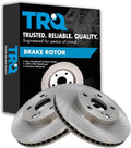 TRQ Front Brake Rotors Set Vented Compatible with 2011-2017 Lexus