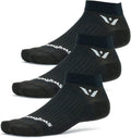 Swiftwick ASPIRE 3-Pack Ankle Socks for Men - Breathable Compression