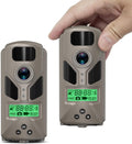 Night Vision Hunting Cam 1080P IP66 Waterproof - 2 Pack
