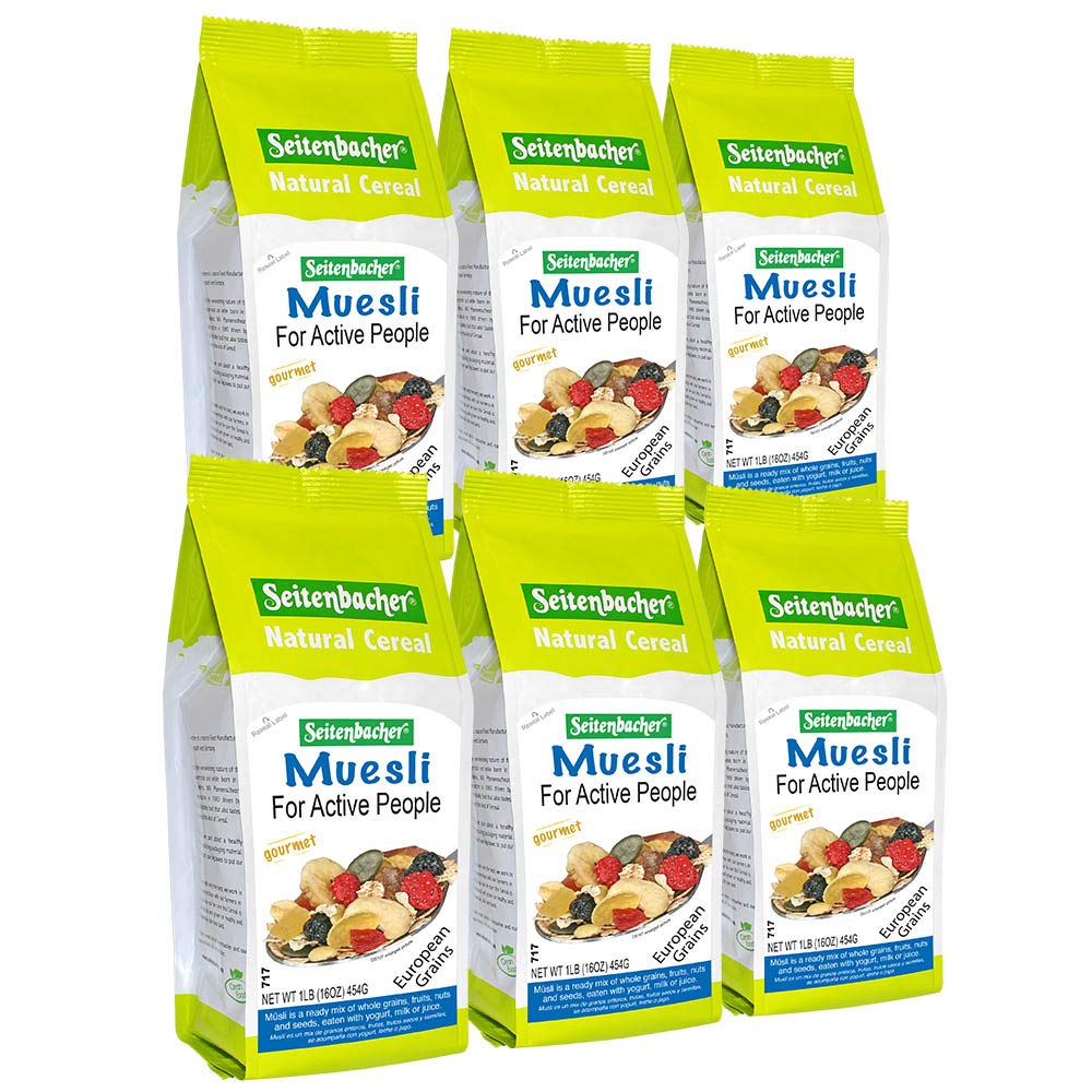 Seitenbacher Muesli Cereal for Active People - Fruit Mix 16 Ounce