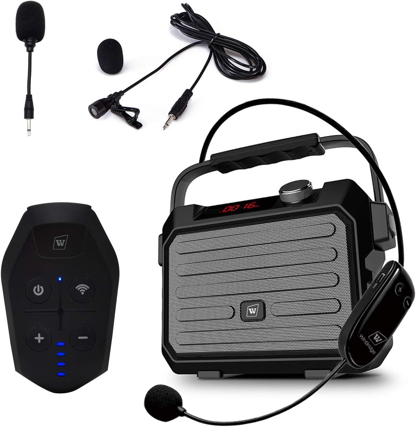 Wireless PA System with Headset Microphone for Teachers