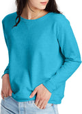 Hanes Women's Ecosmart V-Notch Sweatshirt, Cozy Fleece Pullover