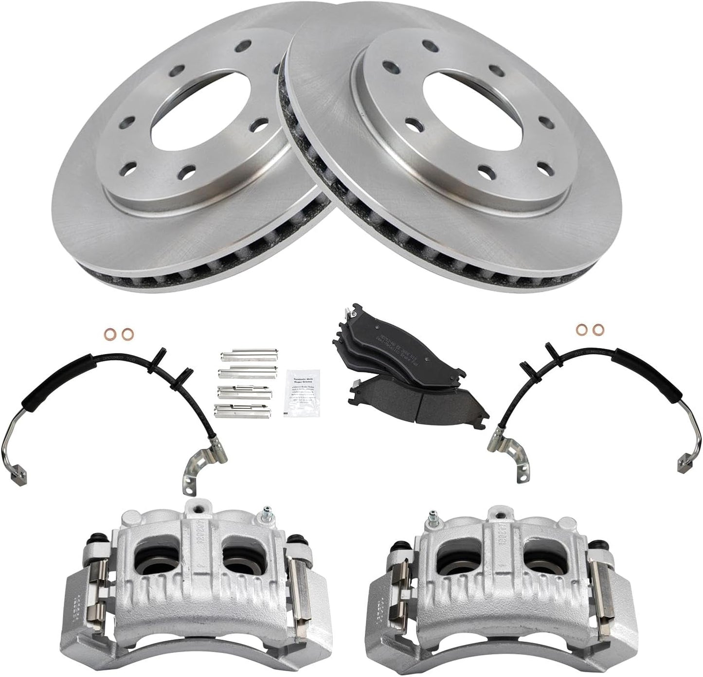 TRQ Front Brake Pad & Rotor Kit for 1999-2003 Ford F-150