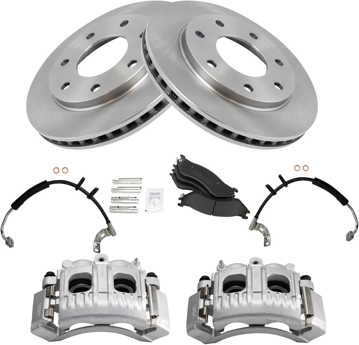 TRQ Front Brake Pad & Rotor Kit for 1999-2003 Ford F-150