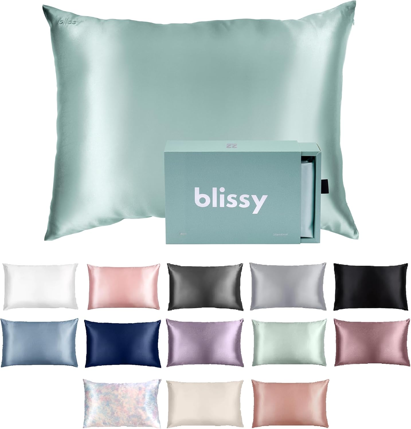 Blissy Silk Pillowcase - 100% Pure Mulberry Silk for Hair & Skin