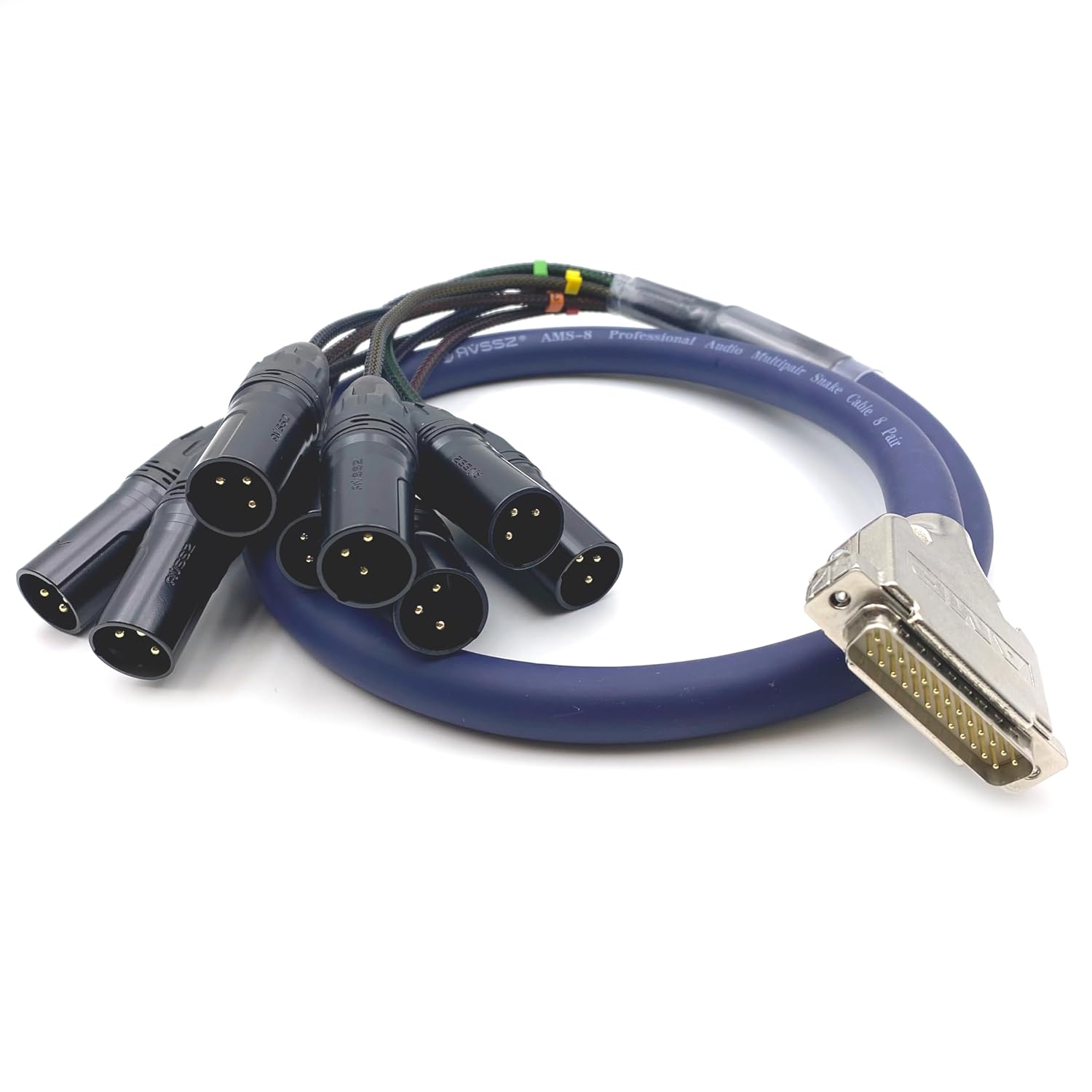 DB25 to XLR Snake Cable for Balanced Audio Connections