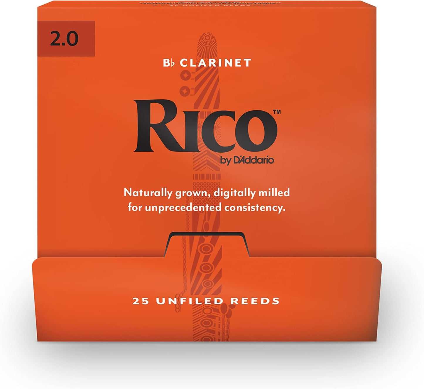 Rico Bb Clarinet Reeds RCA0120-B25 for Easy Play and Sound