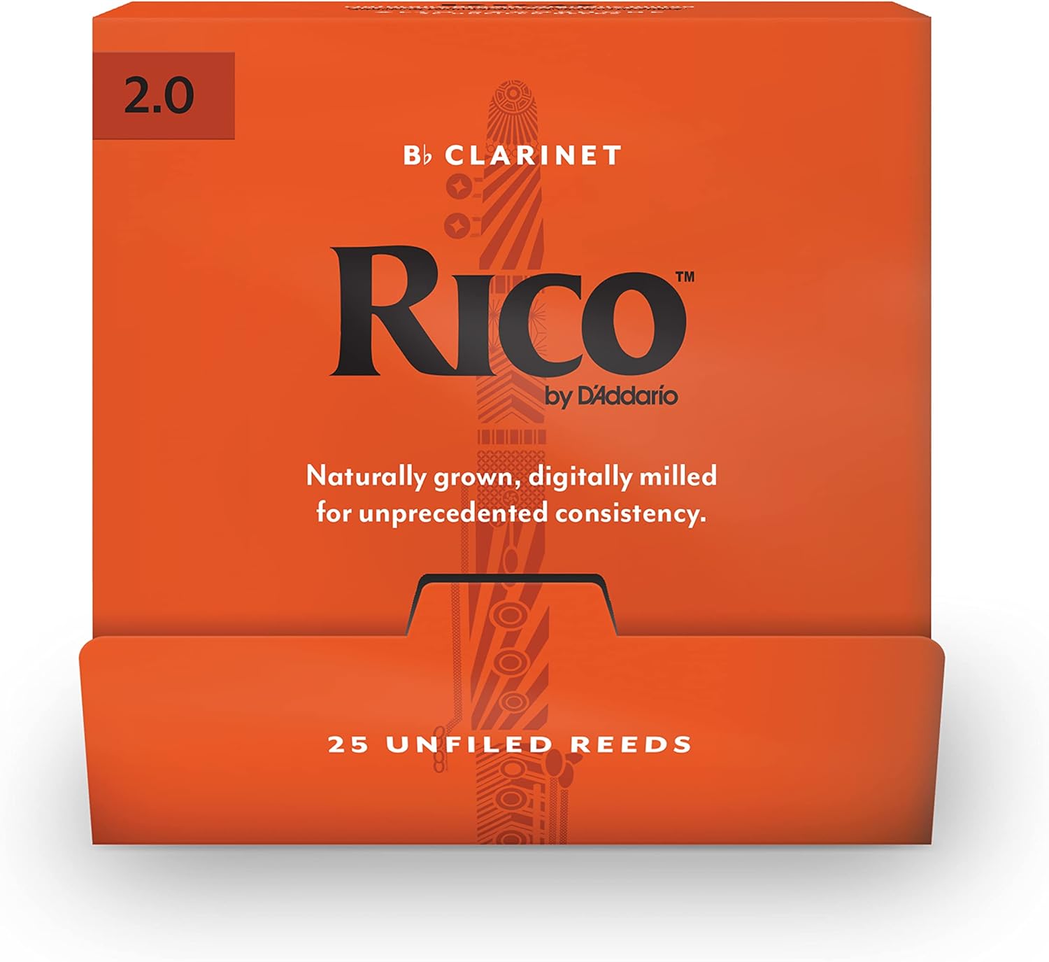 Rico Bb Clarinet Reeds RCA0120-B25 for Easy Play and Sound