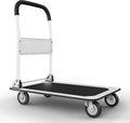 Heavy Duty Foldable Push Cart Dolly 330 lbs Capacity (White)