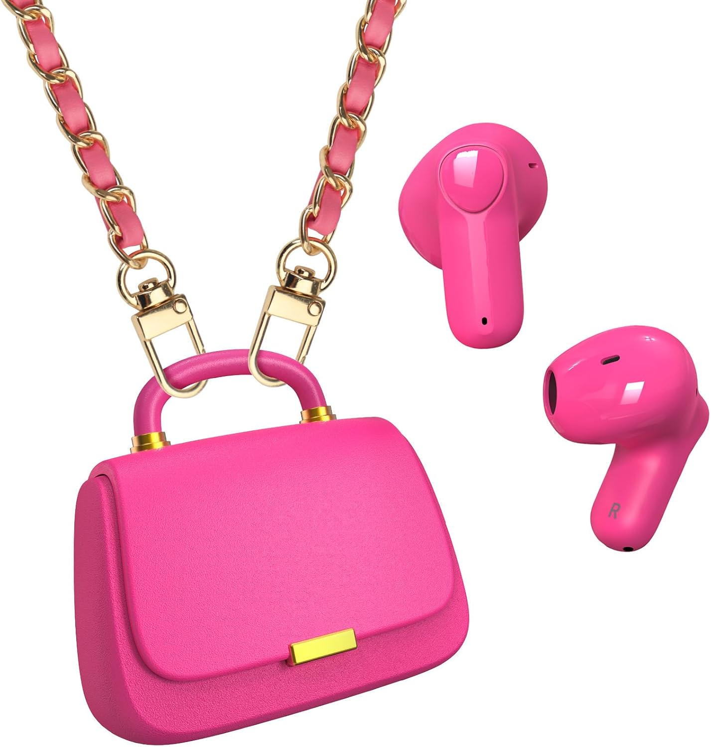 ANCwear Bluetooth 5.3 Ear Buds with Stylish Handbag Case