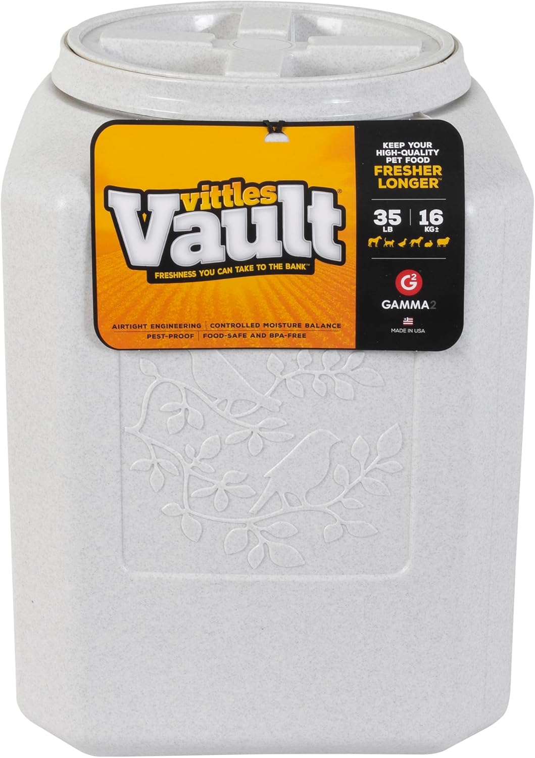 Gamma2 Vittles Vault Bird Seed Storage Container for Pets