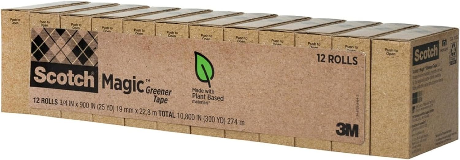 Scotch Magic Greener Tape for Fixing Paper and Office Supplies