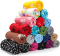 Eccliy 20 Pcs Puppy Blanket Soft Fleece Dog Blankets Warm