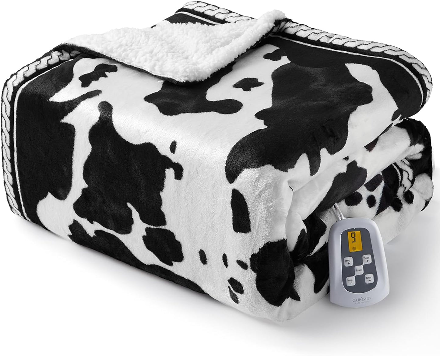 CAROMIO Heated Electric Blanket Twin Size for Cozy Comfort