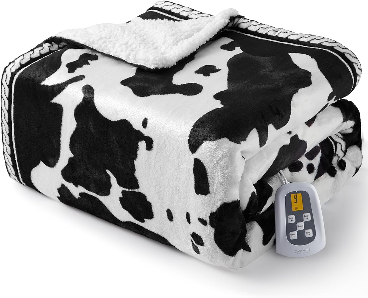 CAROMIO Heated Electric Blanket Twin Size for Cozy Comfort