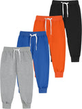 Resinta Toddler and Boys Joggers Sweatpants 4-Pack - Soft, Everyday