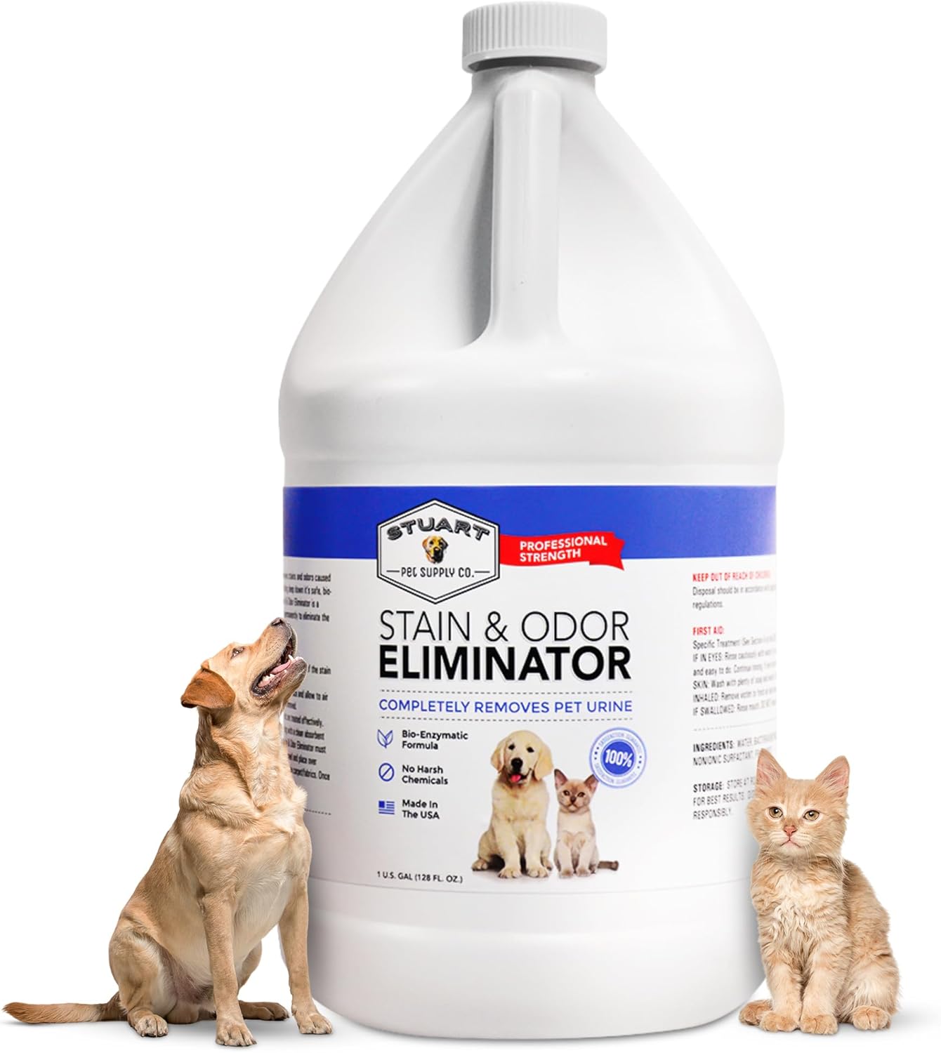 Professional Strength Pet Odor Eliminator for Stains & Odors