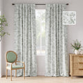 Blackout Floral Curtains 96 Inches Long for Cozy Bedrooms