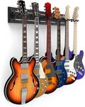 Multiple Guitar Wall Mount 6-Hook SlatWall Rack - Secure Display