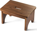 Wooden Step Stool 9in One Step Stool for Adults - Durable Support