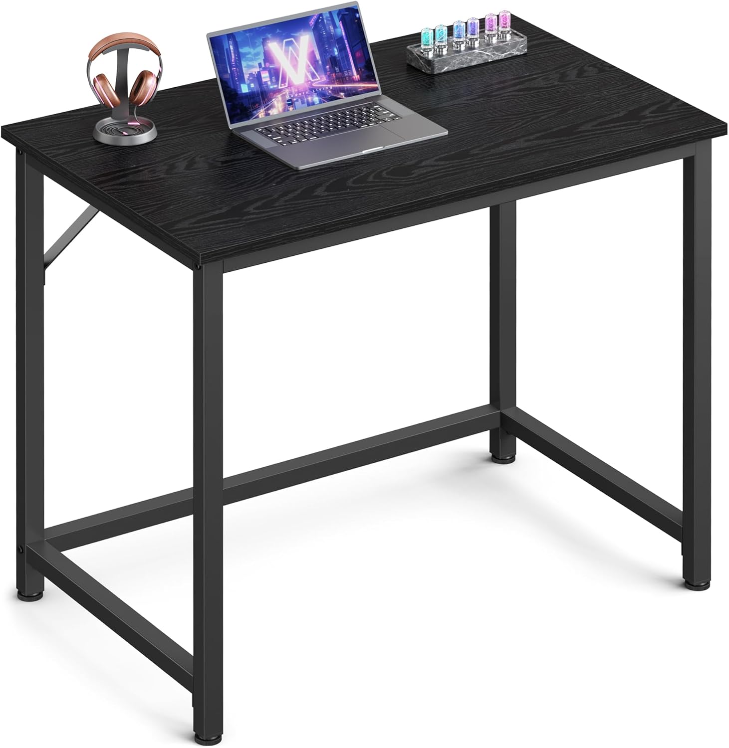 Compact Industrial Style Desk: VASAGLE 19.7x31.5x29.5 Inches