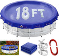 18 Ft Round Winter Pool Cover - Heavy-Duty Seasonal Protection