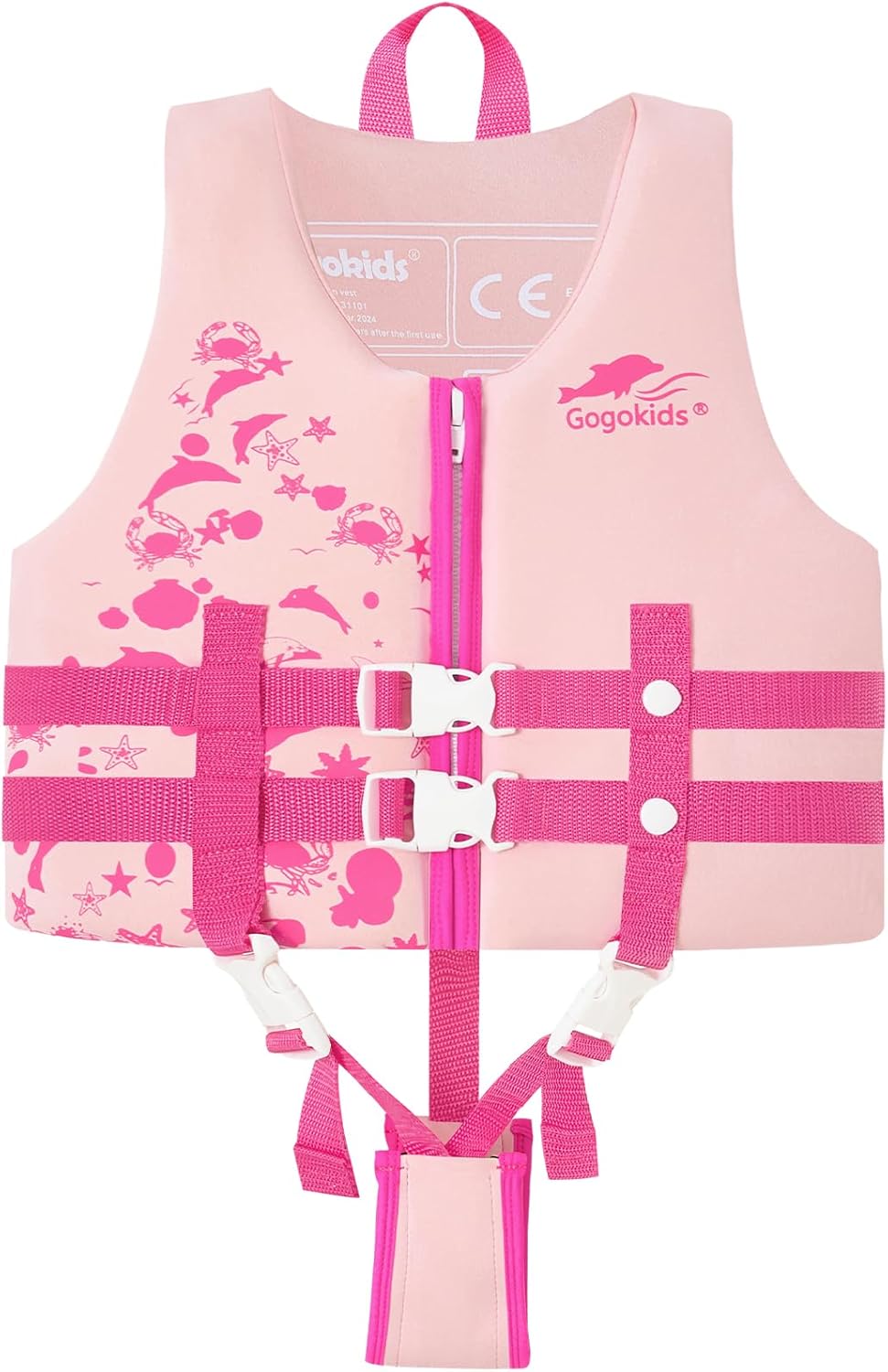 Gogokids Toddler Swim Vest for Kids 2-8 Years, Floaties Aid