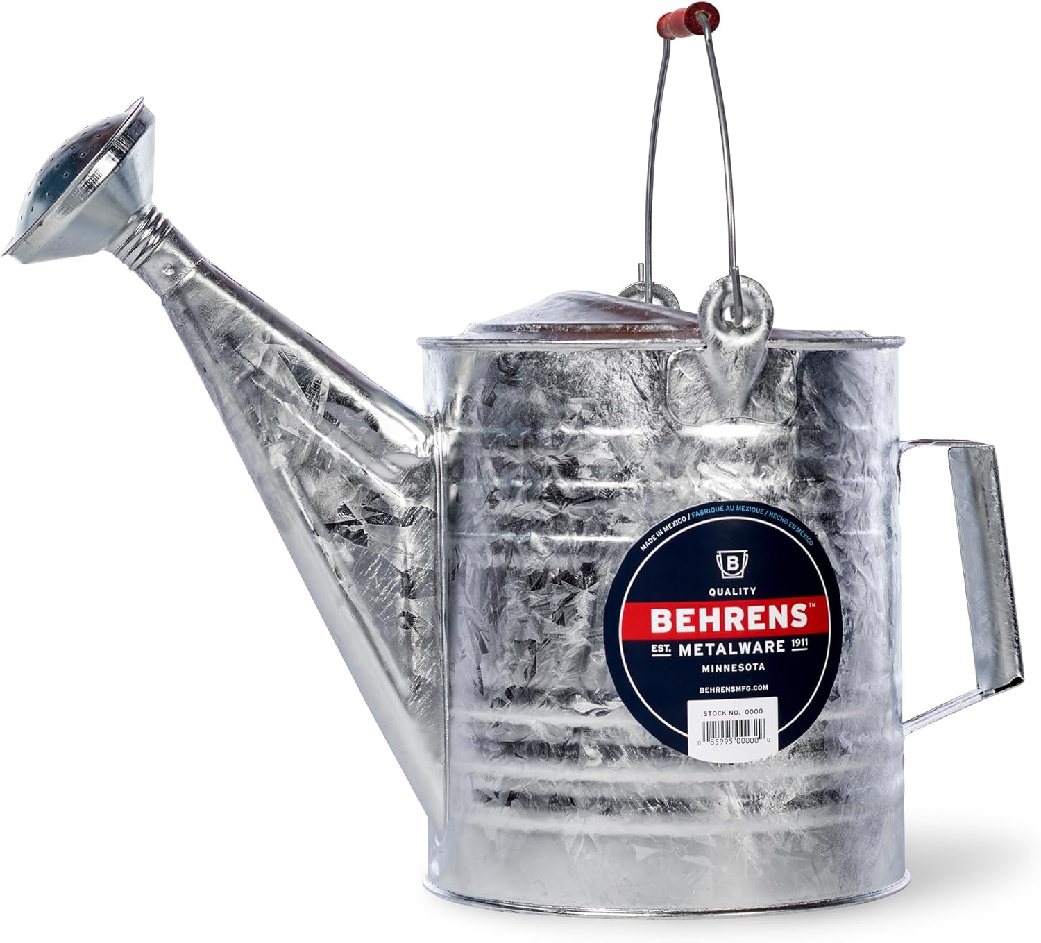 Behrens 2 Gallon Hot Dipped Steel Watering Can for Efficient Use