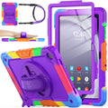 Galaxy Tab A9+ 11ft Purple Case with 360 Rotating Hand Strap - SEYMAC