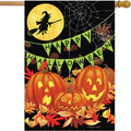Briarwood Lane Halloween House Flag - Weather-Resistant Seasonal Decor