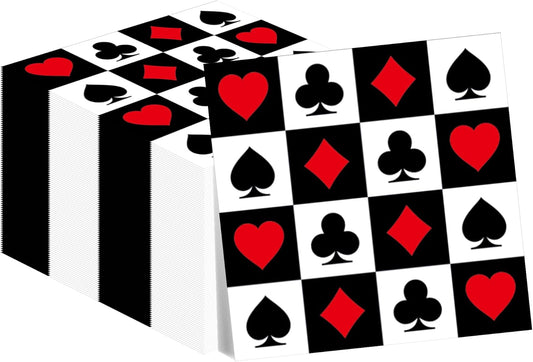 Texas Holdem Casino Party Napkins Set by Jajajuegos