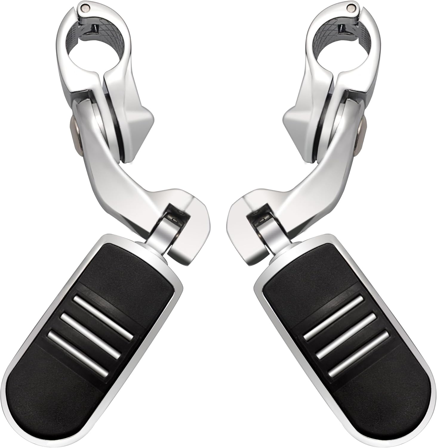 Short Angled Adjustable Highway Footpegs for Harley Davidson