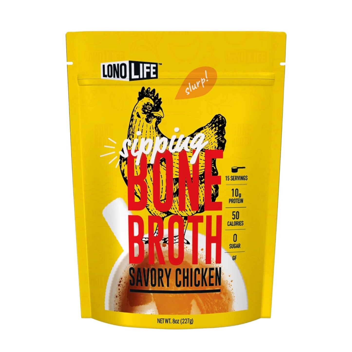 LonoLife Chicken Bone Broth Powder Mix for Keto & Paleo Diets