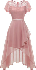 Wedtrend Women's Ruffle Wedding Guest Dress Flutter Sleeve Midi