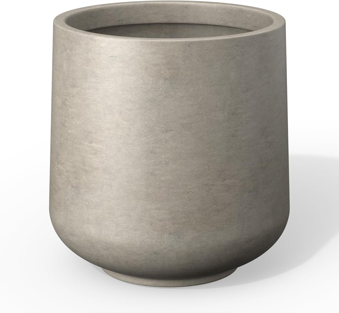 Kante 15.3 Dia Round Concrete Planter for Indoor Outdoor Use