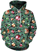 Arvilhill Mens Christmas Hoodies Funny Ugly 3D Printed Graphic