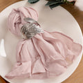 Cheesecloth Napkins 60 Pack Dusty Pink 21in x21in - Reusable Dinner