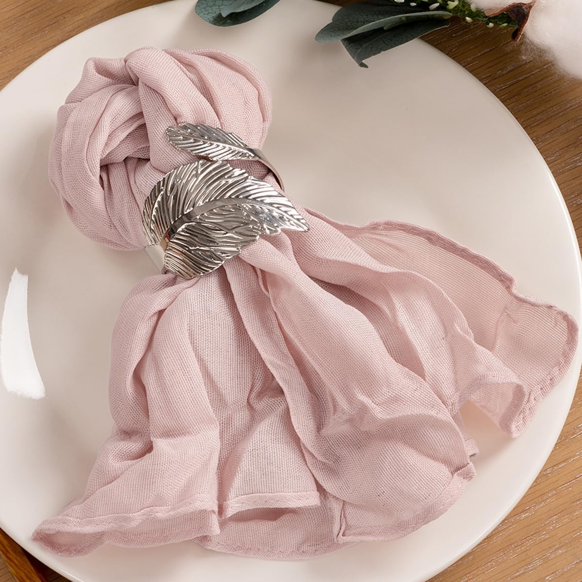 MLMC 60 Pack Cheesecloth Napkins for Elegant Table Decor