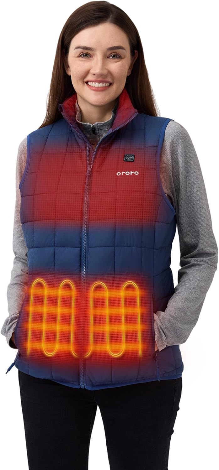 ORORO Women's Heated Quilted Vest for Ultimate Comfort