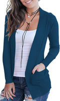 VOIANLIMO Women's Open Front Cardigan - Lightweight Everyday Layer