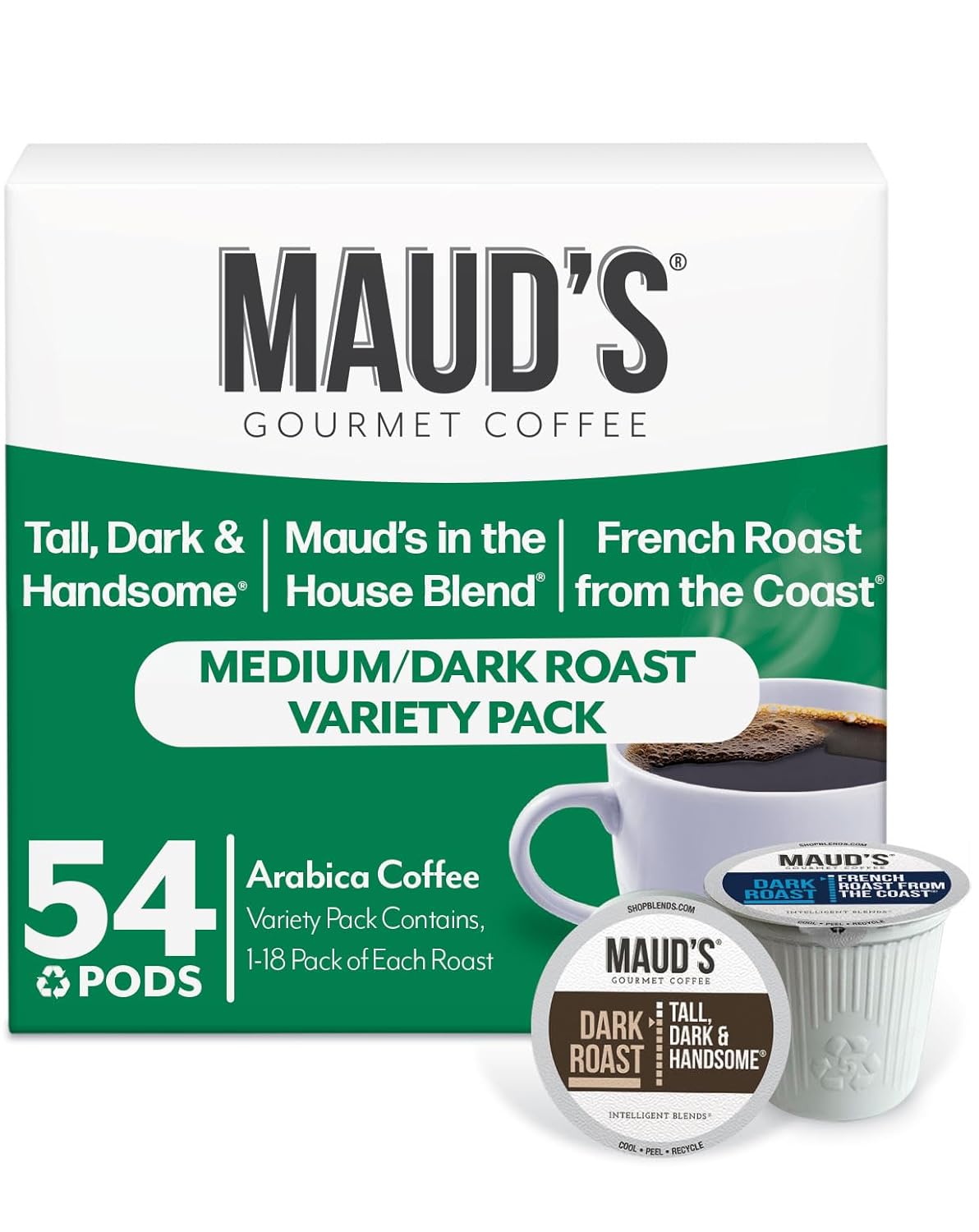 Maud's Dark Roast Coffee Pods Bundle for Flavorful Brews
