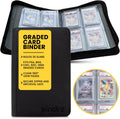 4 Pocket Graded Card Binder Holds 32 Slabs - Archival Zipper Album