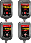 Trickle Battery Charger 12V 1100mA Smart Float Charger - 4-Pack