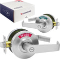 Commercial Door Handle with Vacant Occupied Lock for Restrooms