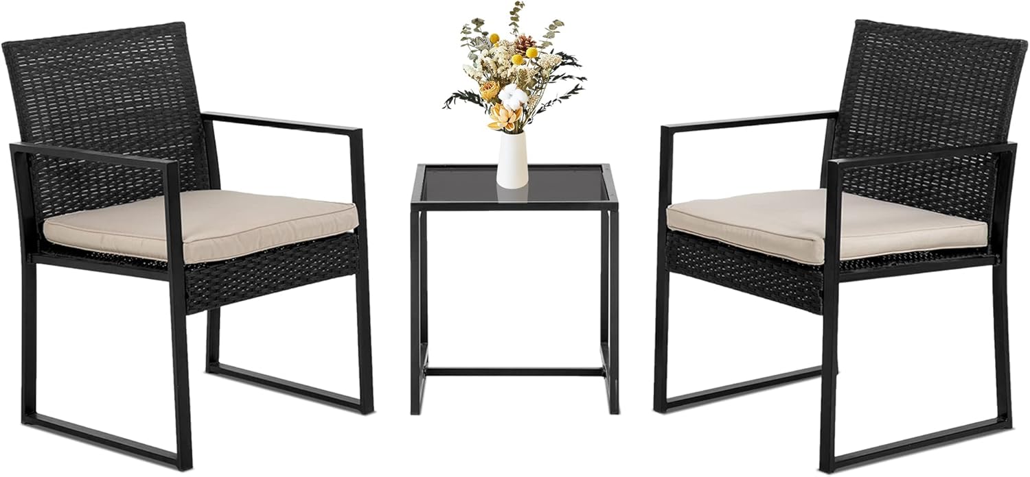 3-Piece Patio Furniture Set for Outdoor Comfort and Style