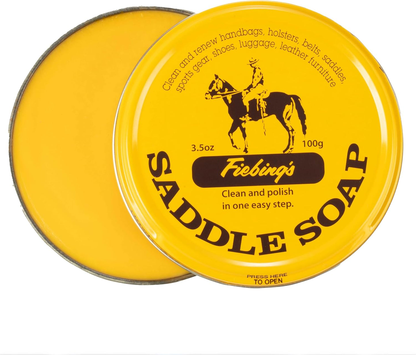 Fiebing's Yellow Saddle Soap - Soften & Protect Leather