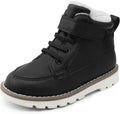 Boys Fashion Boots High Top Sneakers Faux Leather - Easy On & Off