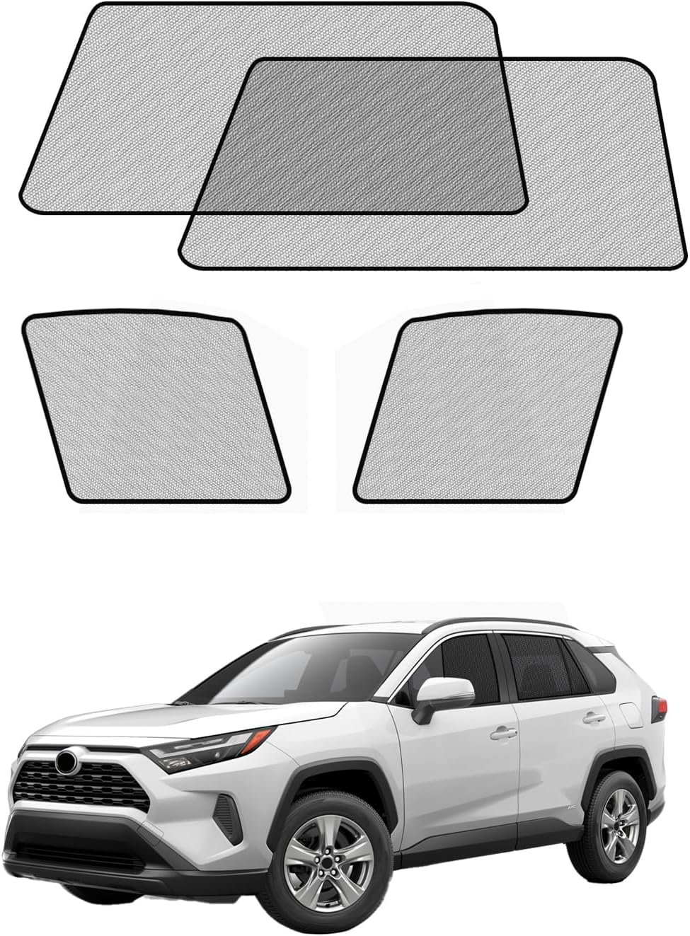 Car Window Shades for Toyota-RAV4 (2019-2025) - 4 Pack Sun Blocker