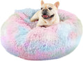 Himax Medium Dog Bed Washable with Attached Blanket - Calming Nest